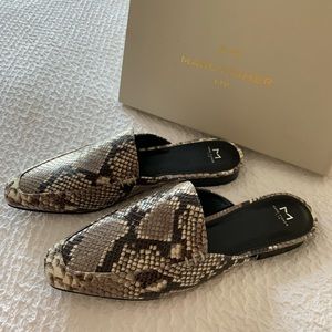 Marc Fisher leather mules